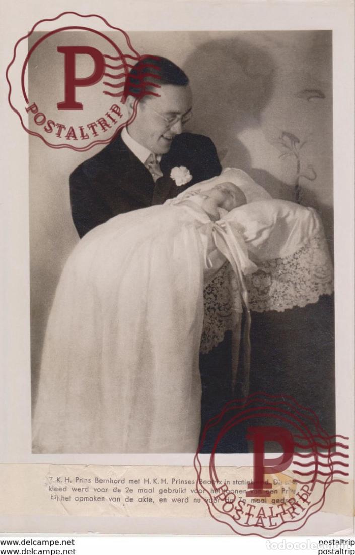 Fotografia antiga: NEDERLAND PRINS BERNARD MET HKH PRINSES BEATRIX