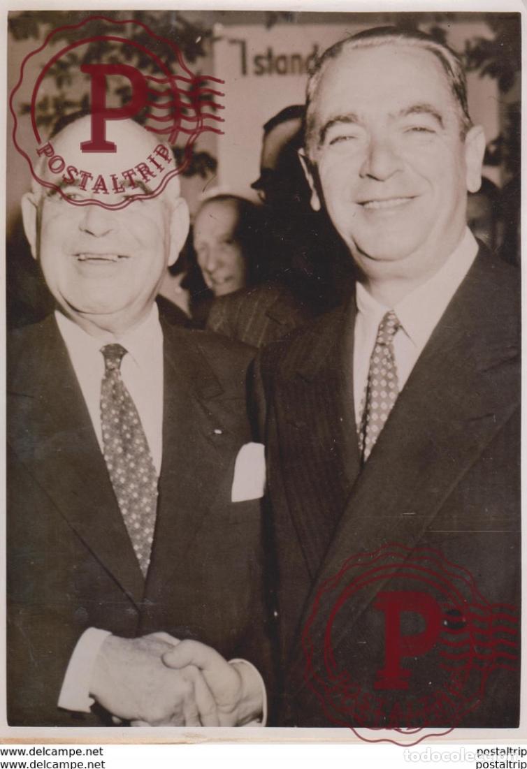 Antique Photography: DOUBLE ELECTION A NEW YORK USA WILLIAM ODWYER SENATEUR HERBRT H LEHMAN