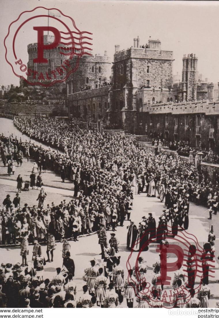 Antique Photography: LE ROI DANGLETERRE A PRESIDE LA CEREMONIE DE LORDRE DE LA JARRETIERE WINDSOR CASTLE KING OF BRIT