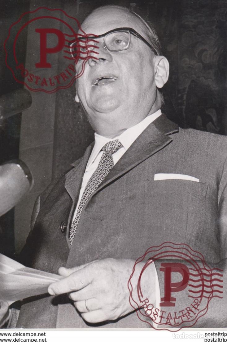 Antique Photography: LE NOUVEAU PRESIDENT DE LASSEMBLEE DE LUNION DE LEUROPE OCCIDENTALE UEO GEORGES HP HOUSIAUX SENAT