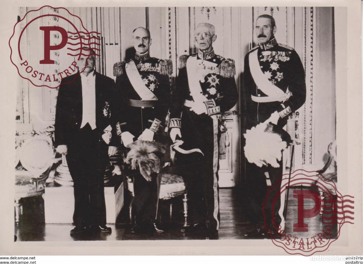 Antique Photography: a stockholm les souverains des pays scandinaves et president de finnlande finland m kallio le roi ch