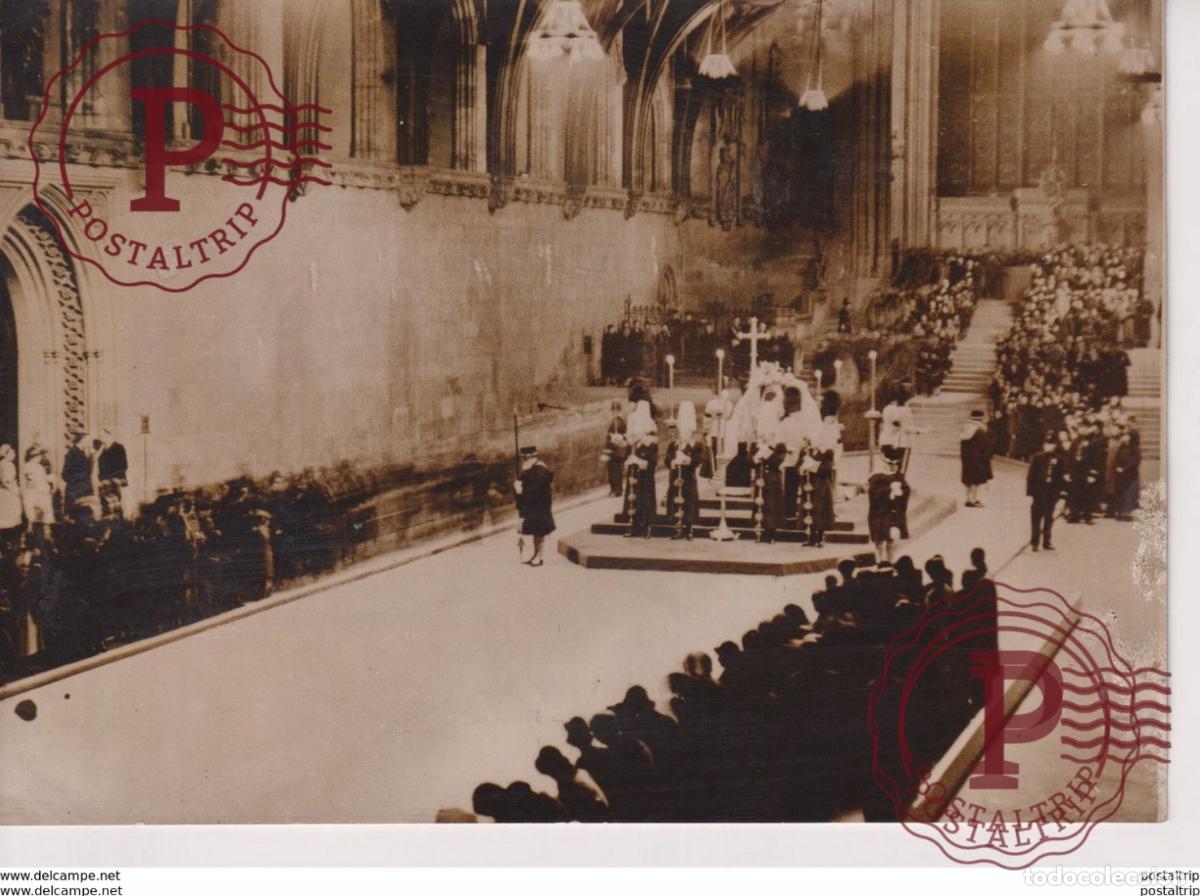 Antique Photography: LONDRES WESTMINSTER DEVANT ROI GEORGE V 18*13CM