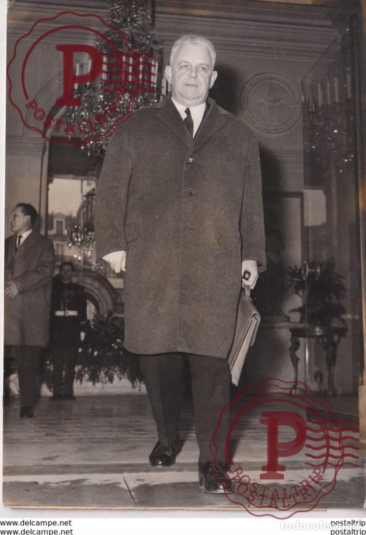 Antique Photography: ELYSEE CONSEIL DE MINISTRES PROJET CONCORDE M MARC JACQUET TRAVAUX PUBLICS ET DES TRANSPORTS 18*13C