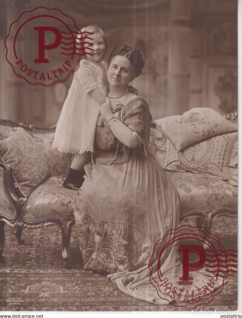 Antique Photography: REINE WILKELMINE JULIANA HOLLANDE NEDERLAND PHOTO H DEUTMANN DEN HAAG 21*16CM