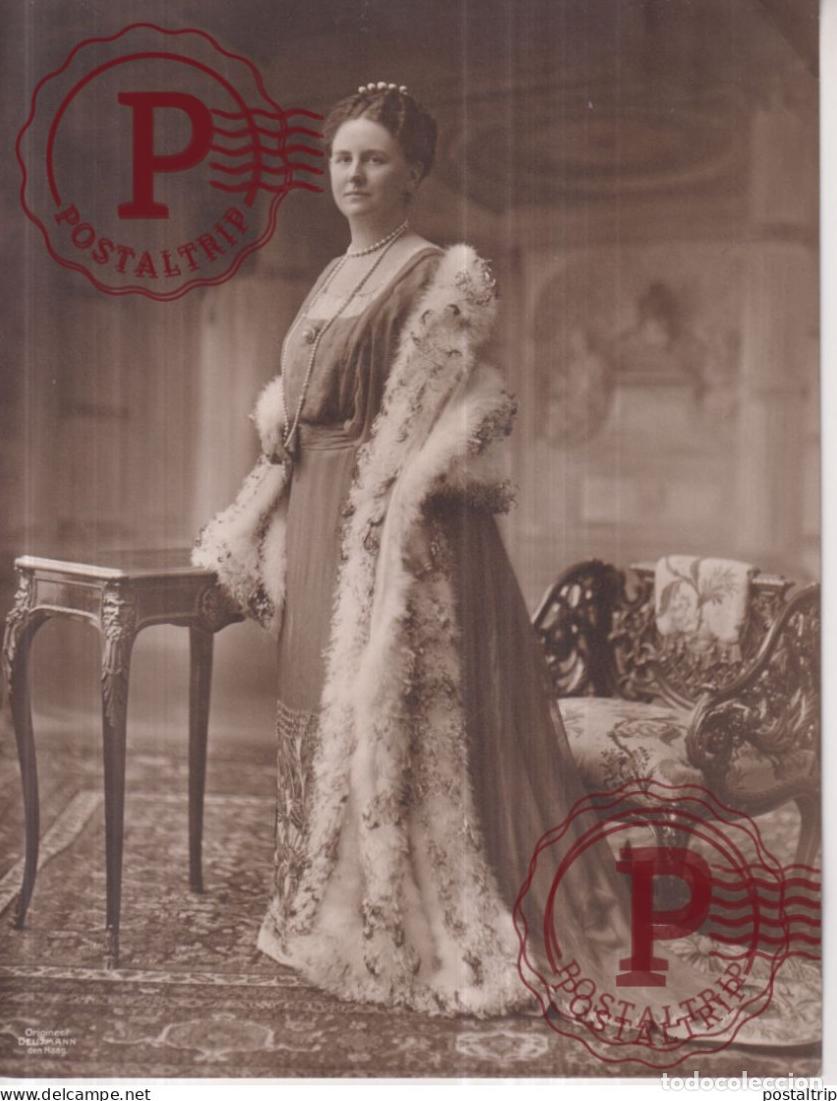 Fotograf&iacute;a antigua: REINE WILKELMINE HOLLANDE NEDERLAND PHOTO H DEUTMANN DEN HAAG 21*16CM