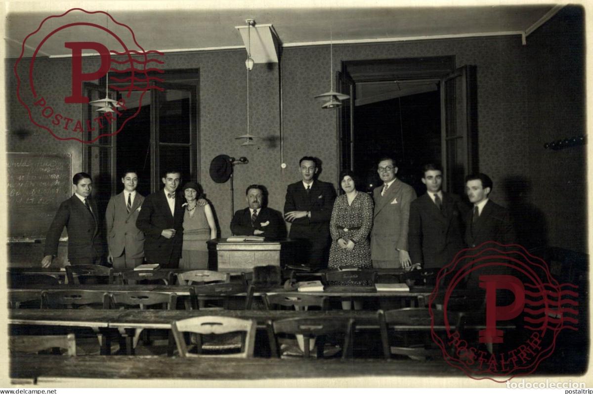 Fotograf&iacute;a antigua: COURS ESPAGNOL MAURRAS AUX ST SAVANTES 1929 16*11CM