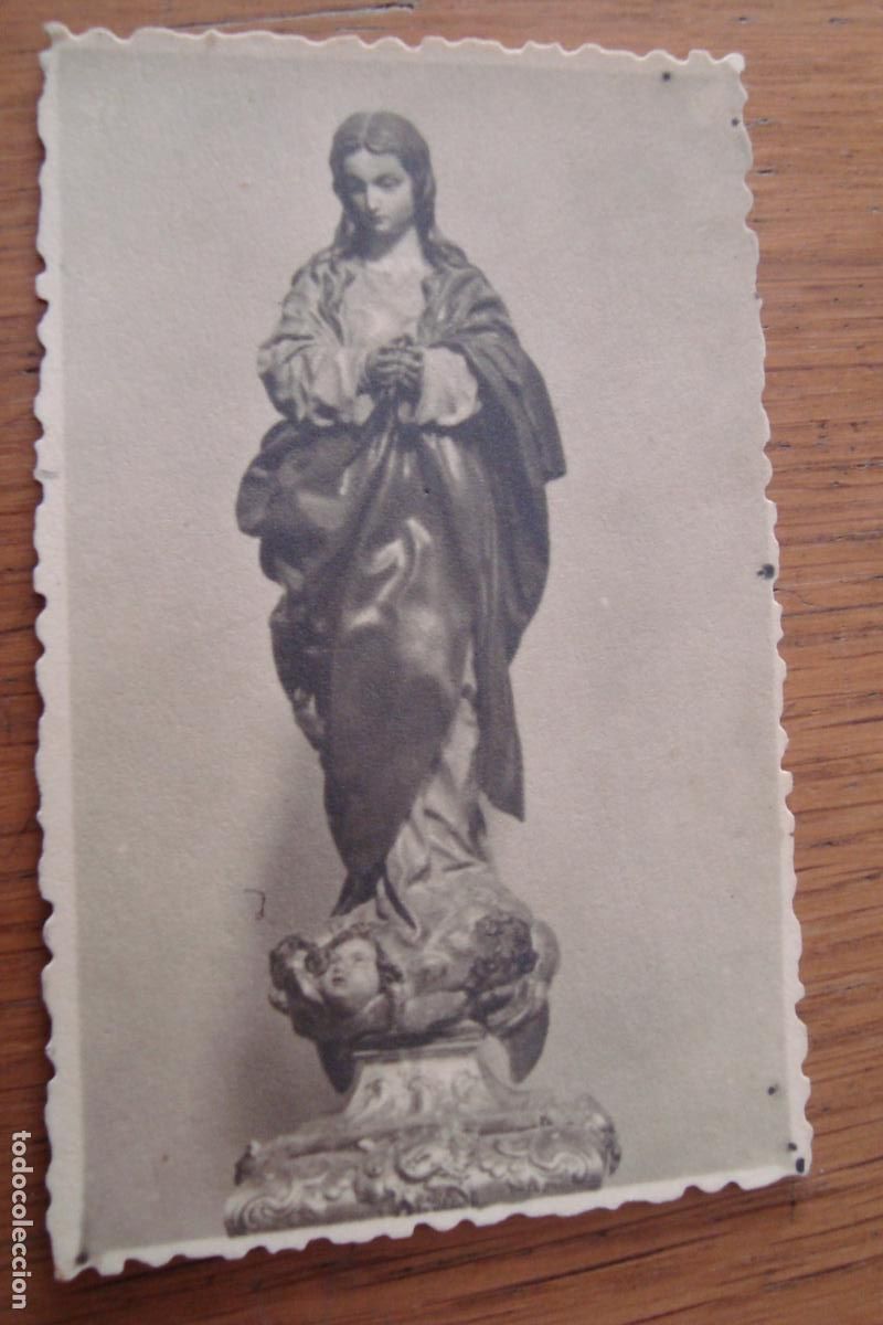 Antique Photography: ANTIGUA FOTOGRAFIA FIGURA DE VIRGEN O SANTA. FOTO ANTONIO DE LA TORRE. GRANADA 1954