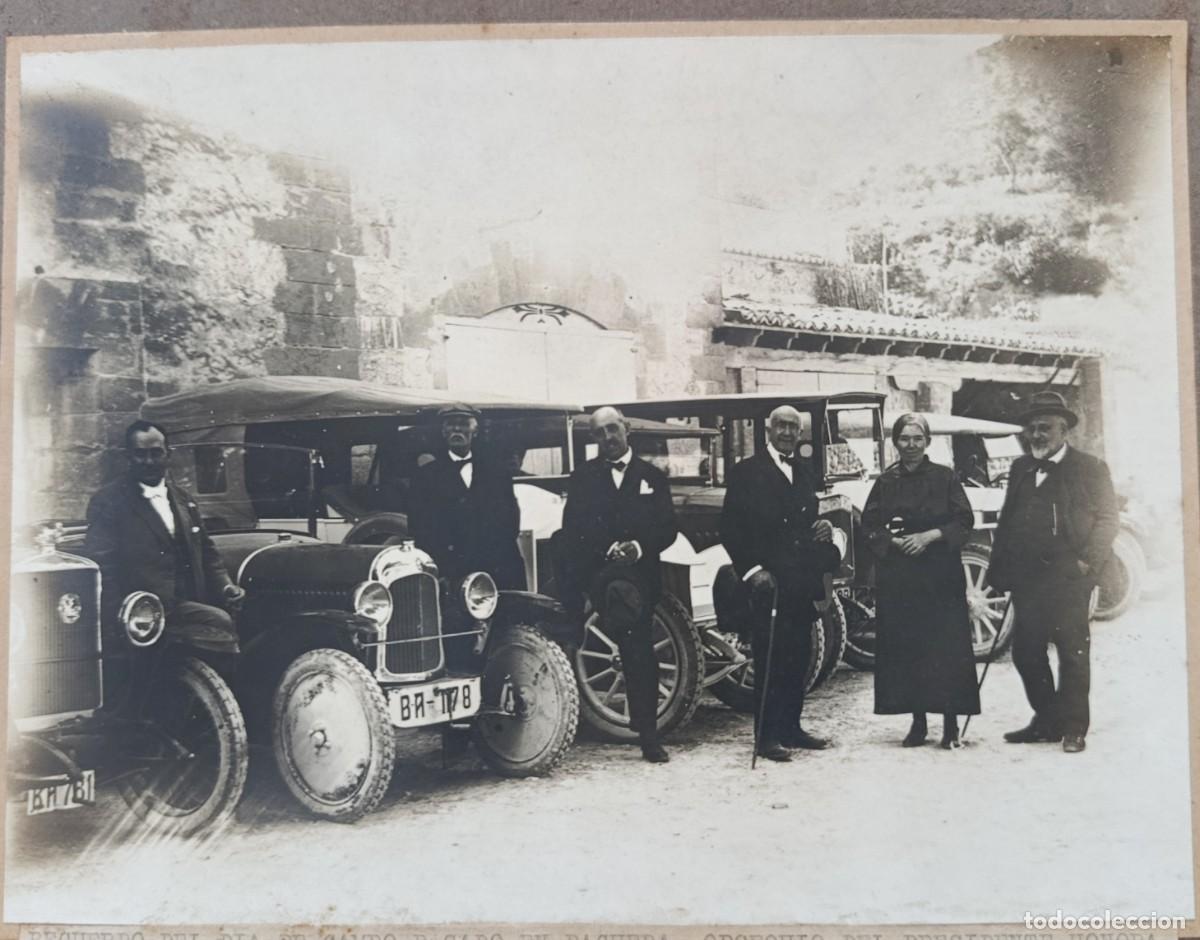 Fotograf&iacute;a antigua: FOTO ORIGINAL. EXCURSI&Oacute;N DE LA C&Aacute;MARA DE COMERCIO A PAGUERA, MALLORCA. 1924. AUTOM&Oacute;VILES DE LOS ASIS