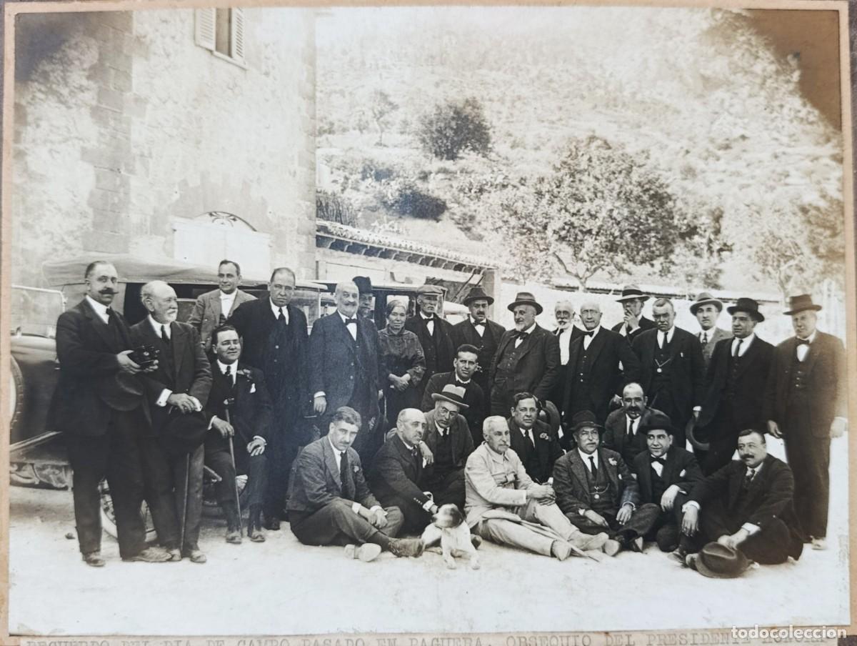 Fotograf&iacute;a antigua: FOTO ORIGINAL. MIEMBROS DE LA C&Aacute;MARA DE COMERCIO DE MALLORCA DE EXCURSI&Oacute;N A PAGUERA. 1927.