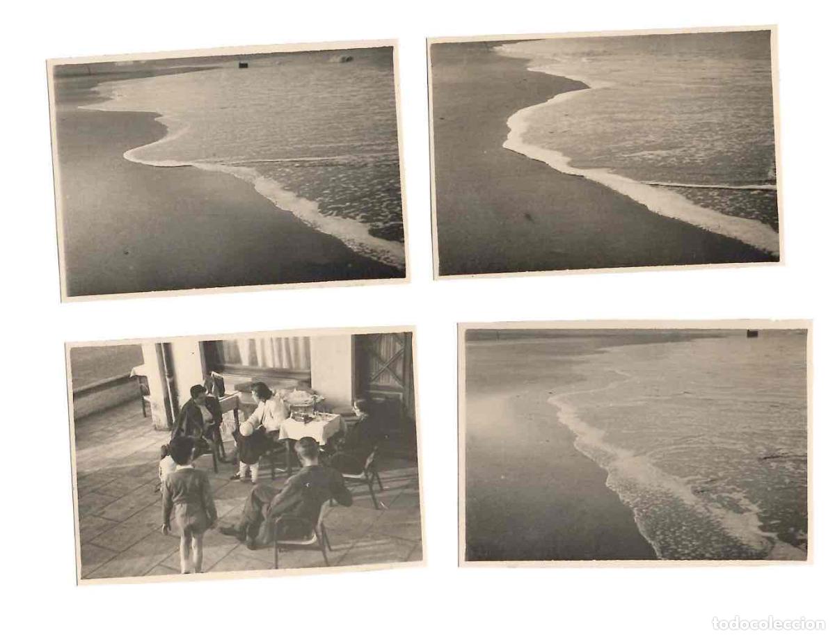 Fotografia antica: LOTE 4 FOTOGRAFIAS VISTAS DE PLAYA DE EREAGA, ALGORTA. BIZKAIA. A&Ntilde;OS 1954-1955