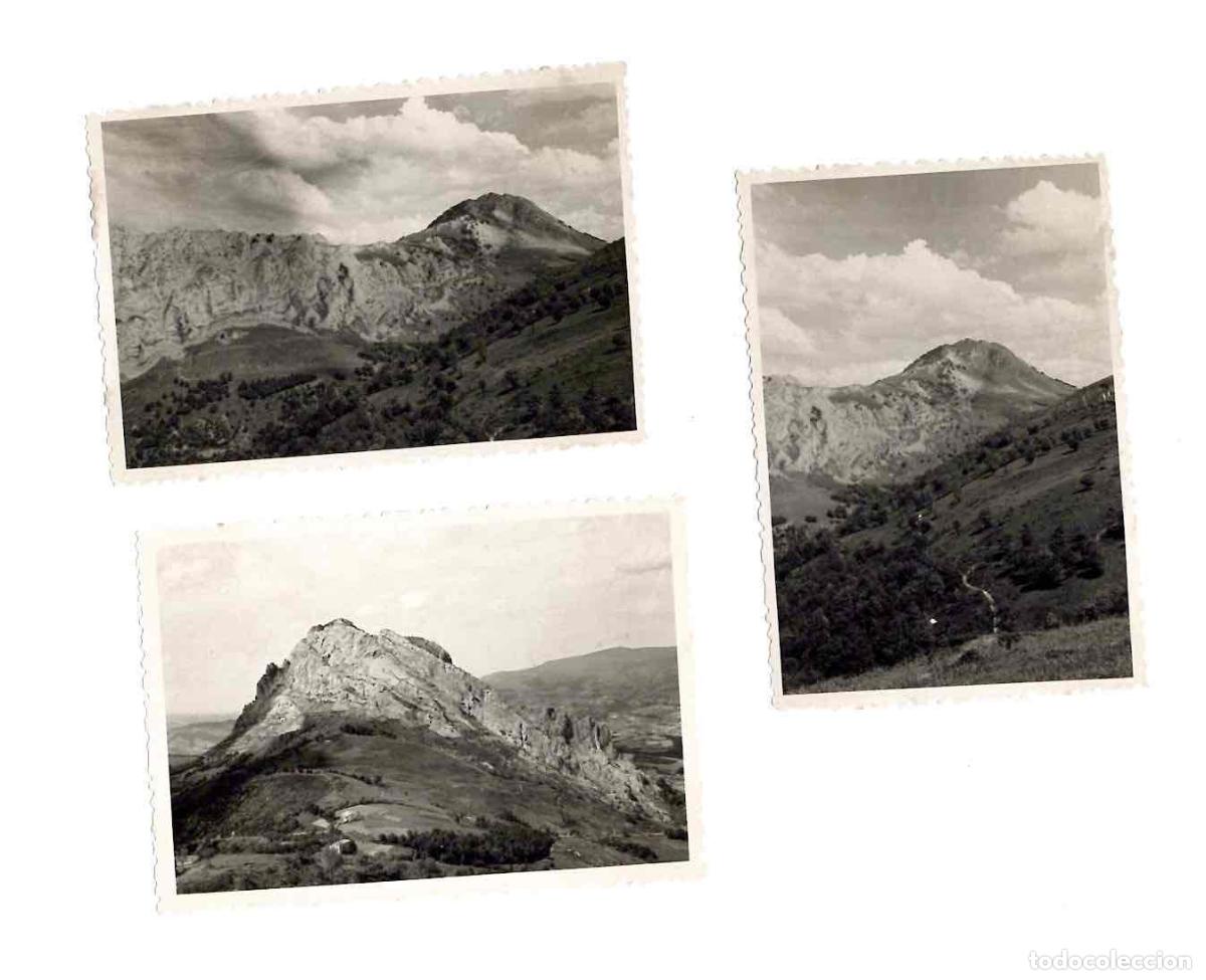 Fotografia antica: LOTE 3 FOTOGRAFIAS MONTE AMBOTO Y MONTE ALLUTZ. BIZKAIA. A&Ntilde;O 1954