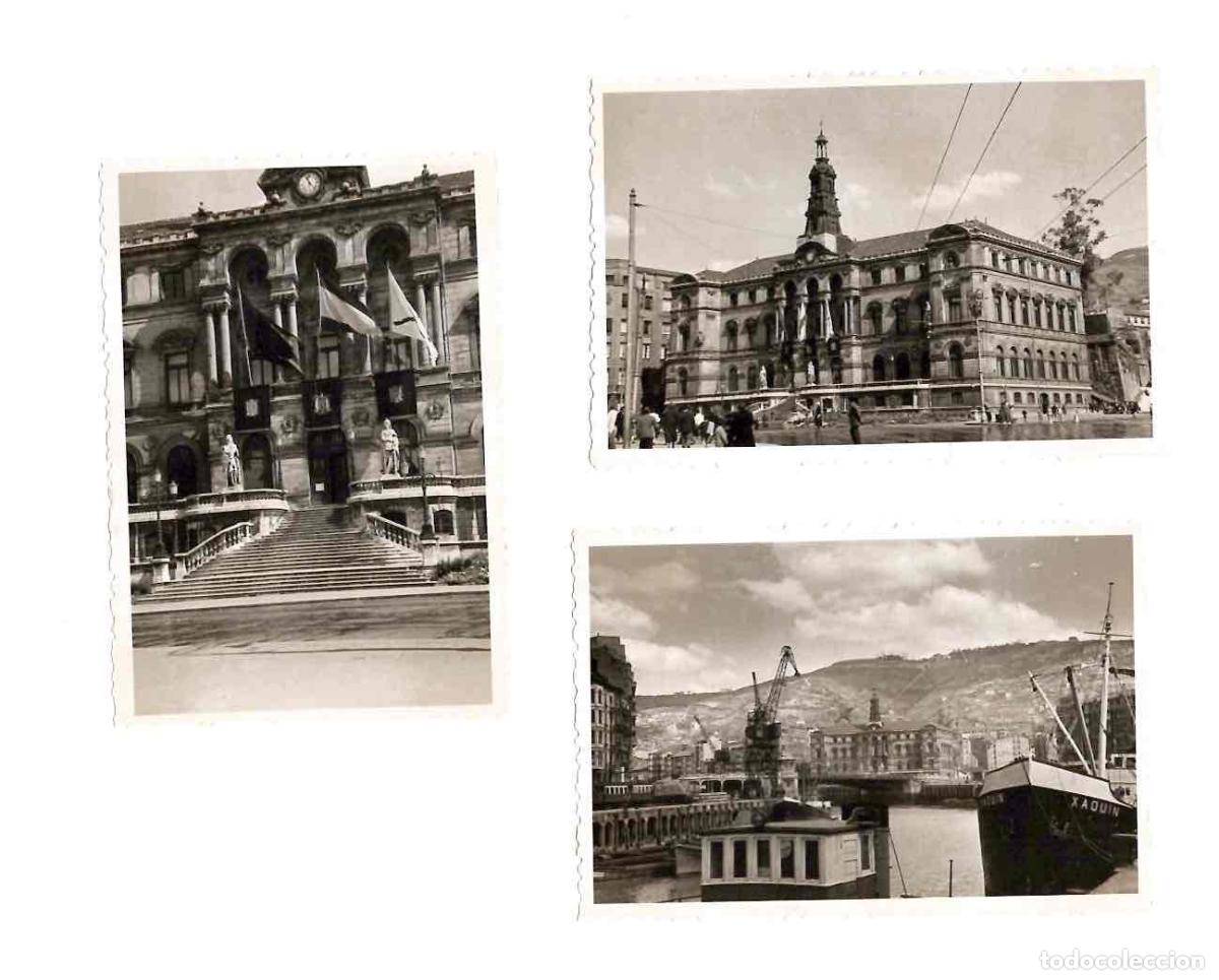 Photographie ancienne: LOTE 3 FOTOGRAFIAS VISTAS AYUNTAMIENTO DE BILBAO. BIZKAIA. A&Ntilde;O 1954