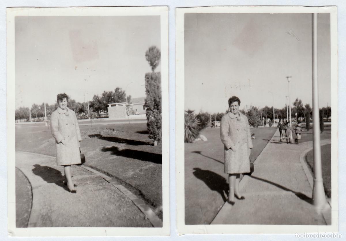 Fotograf&iacute;a antigua: Lote 2 fotos. En el Aeropuerto de Manises, Val&egrave;ncia. A&ntilde;os 60 g aa