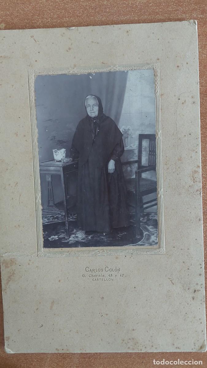 Fotograf&iacute;a antigua: Antigua foto Ancida de luto Carlos Colon Castellon