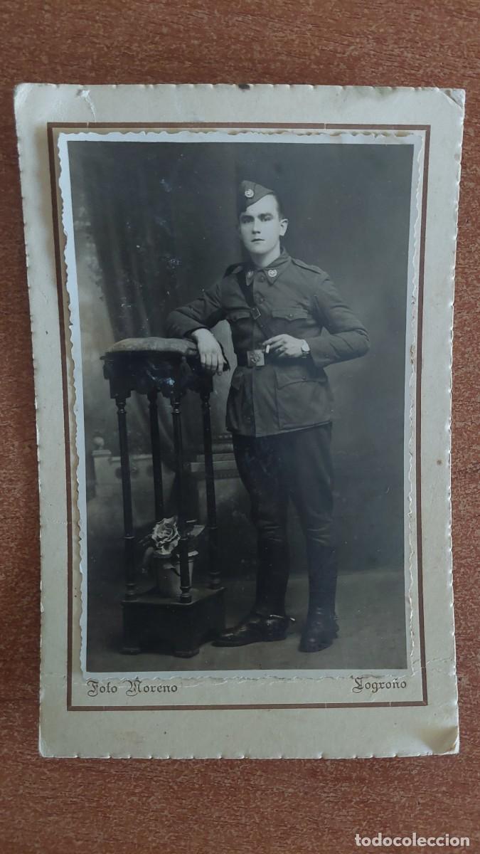 Fotograf&iacute;a antigua: Antigua foto Soldado de sanidad a&ntilde;os 30 Moreno Logro&ntilde;o