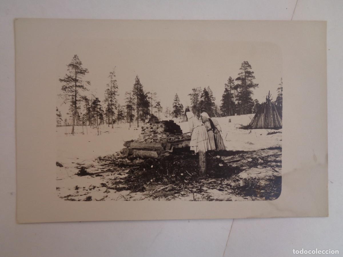 Fotograf&iacute;a antigua: FOTO DE FAMILIA LAPONA A ORILLAS DEL RIO PAATSJOKI ( FINLANDIA ). PRINCIPIOS DE SIGLO