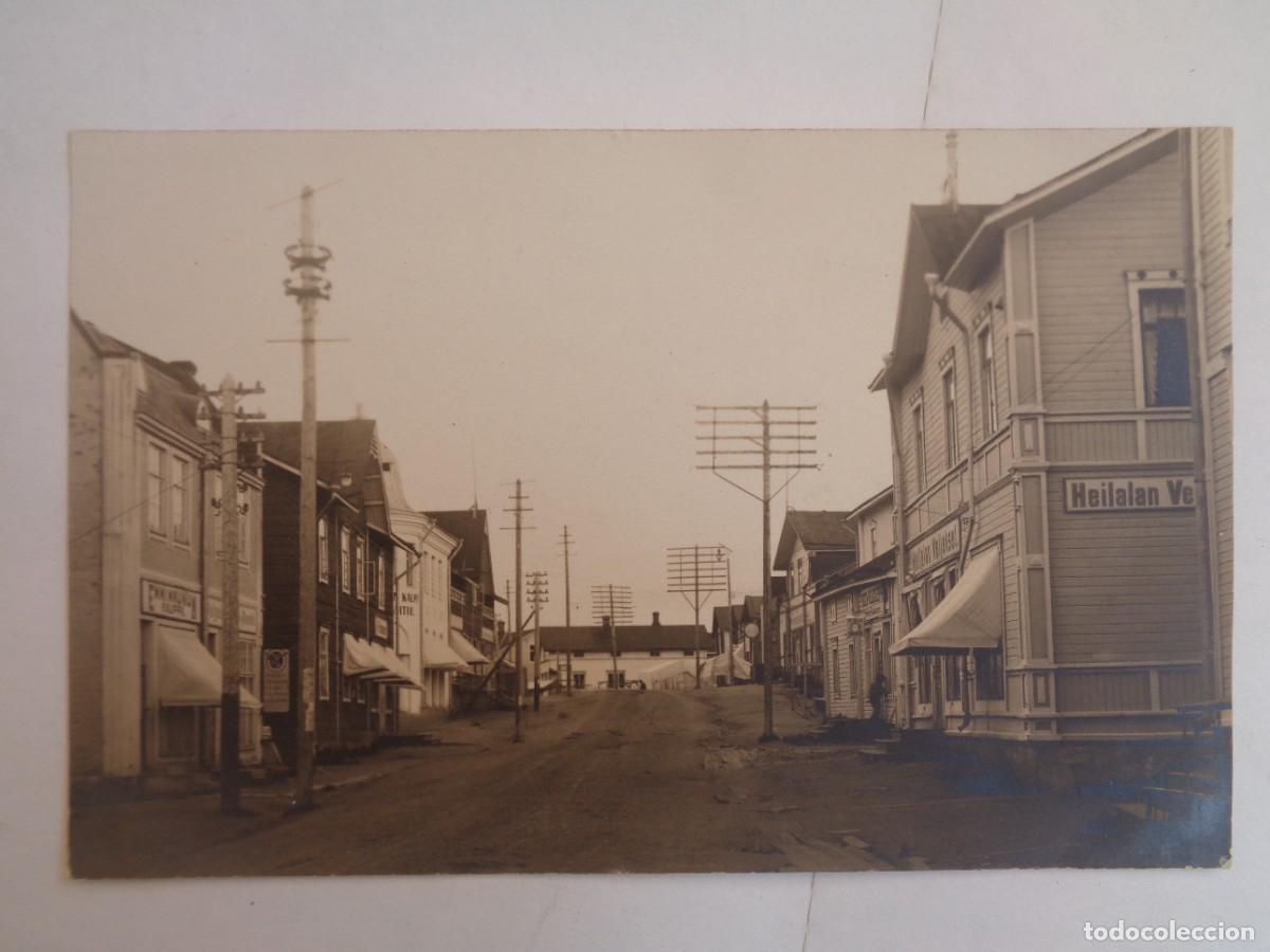 Fotograf&iacute;a antigua: FOTO DE UNA CALLE DE FINLANDIA DE PRINCIPIOS DE SIGLO