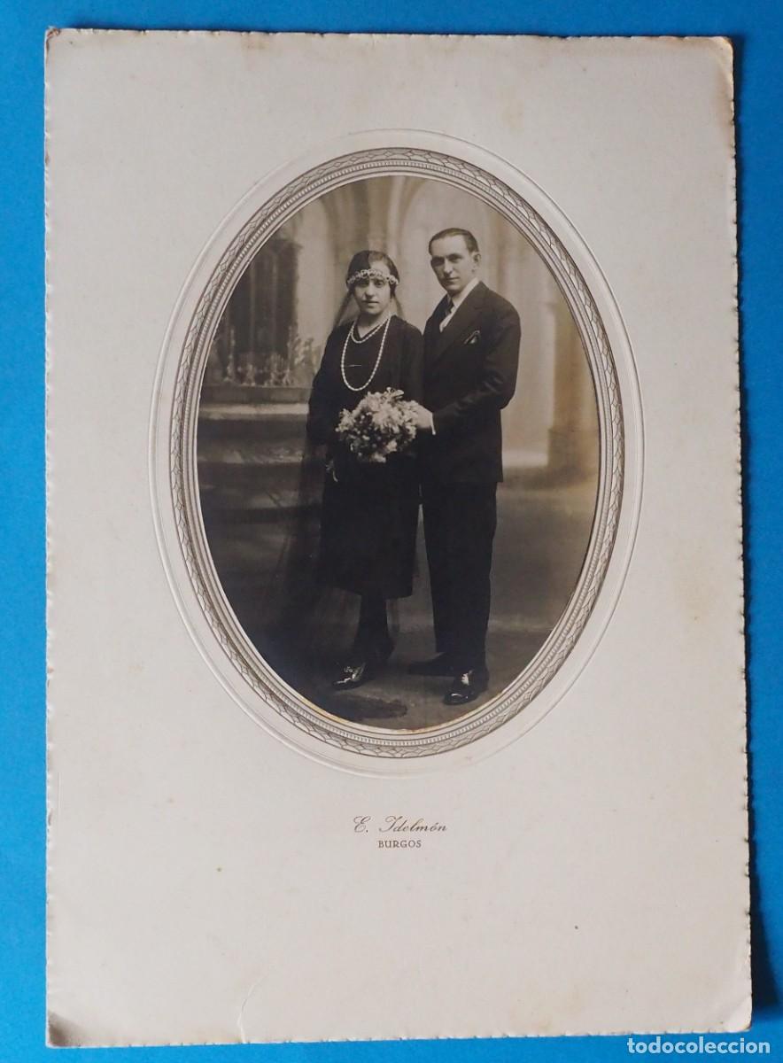 Fotograf&iacute;a antigua: ANTIGUA FOTOGRAF&Iacute;A DE NOVIOS: E. IDELM&Oacute;N. BURGOS