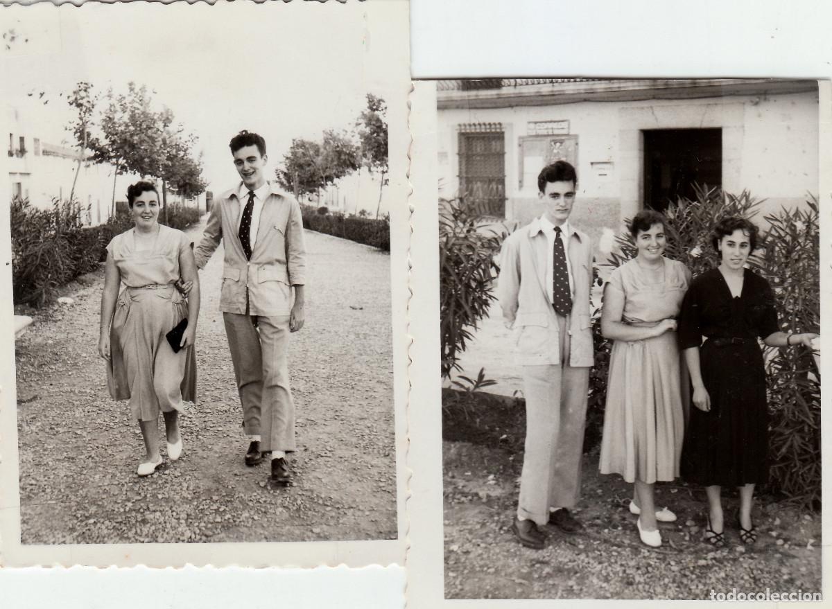 Fotograf&iacute;a antigua: 2 fotos. Pareja. Castell&aacute;, San Carlos de la R&aacute;pita. A&ntilde;os 50 g aa