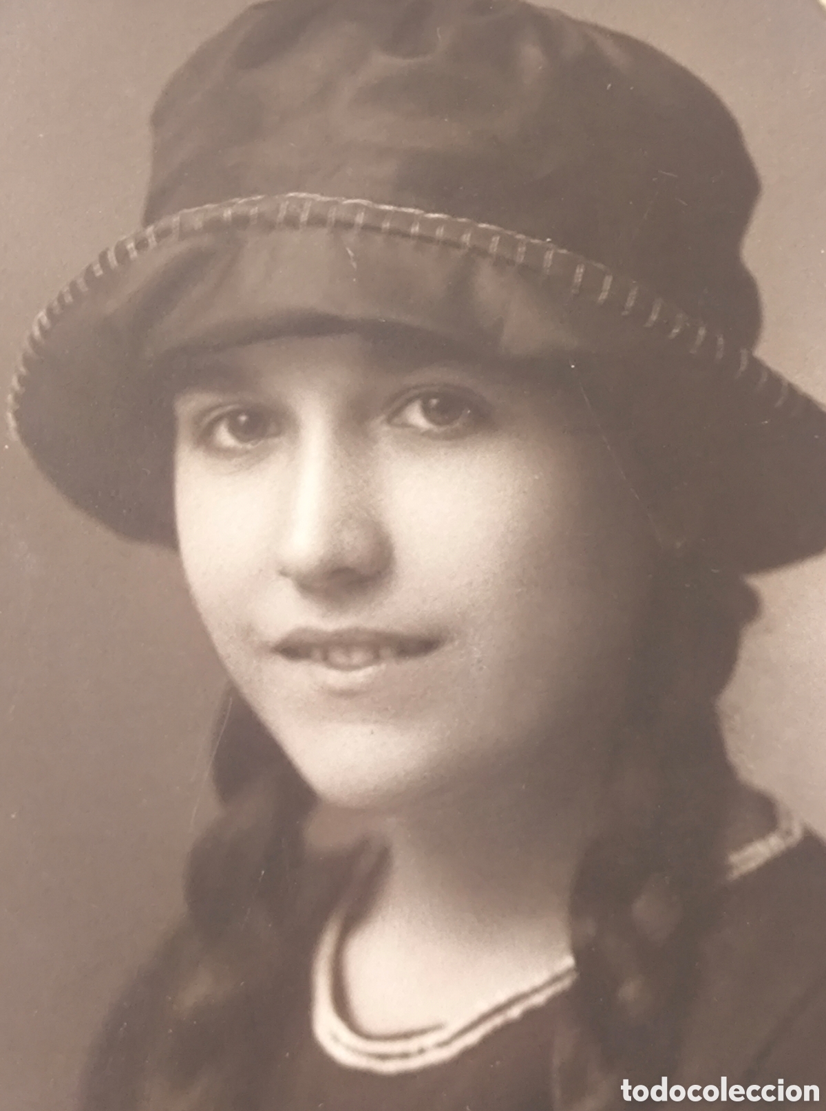 Fotograf&iacute;a antigua: FOTOGRAF&Iacute;A RETRATO DE ESTUDIO JOVEN ADOLESCENTE FOT&Oacute;GRAFO SKOGLER ZARAGOZA C. 1920