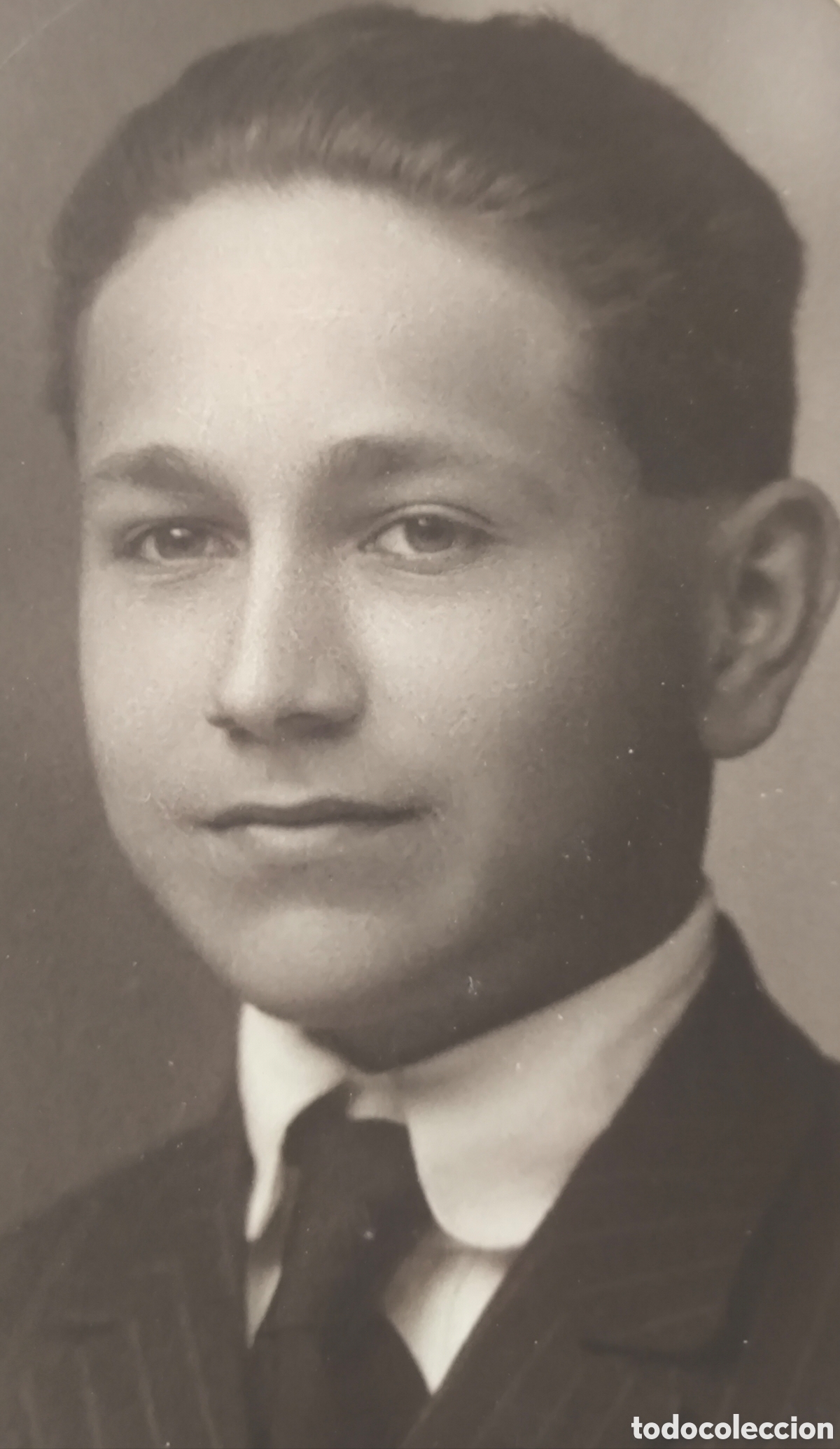 Fotograf&iacute;a antigua: FOTOGRAF&Iacute;A RETRATO DE ESTUDIO JOVEN ADOLESCENTE FOT&Oacute;GRAFO SKOGLER ZARAGOZA C. 1920