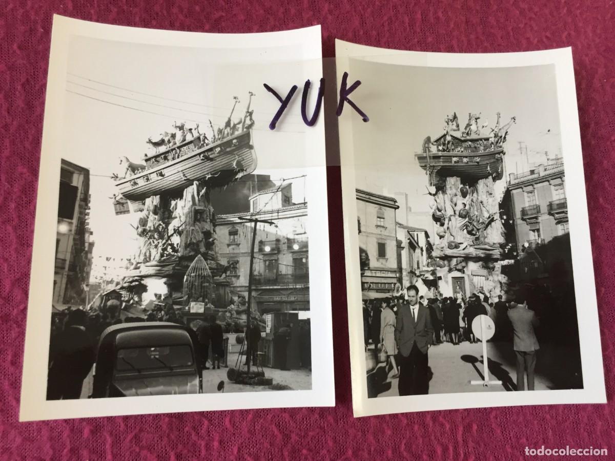 Fotograf&iacute;a antigua: 2 BONITAS FOTOS FOTOGRAFIAS DE LA FALLA CONVENTO JERUSALEN DEL A&Ntilde;O 1964 - FALLAS VALENCIA
