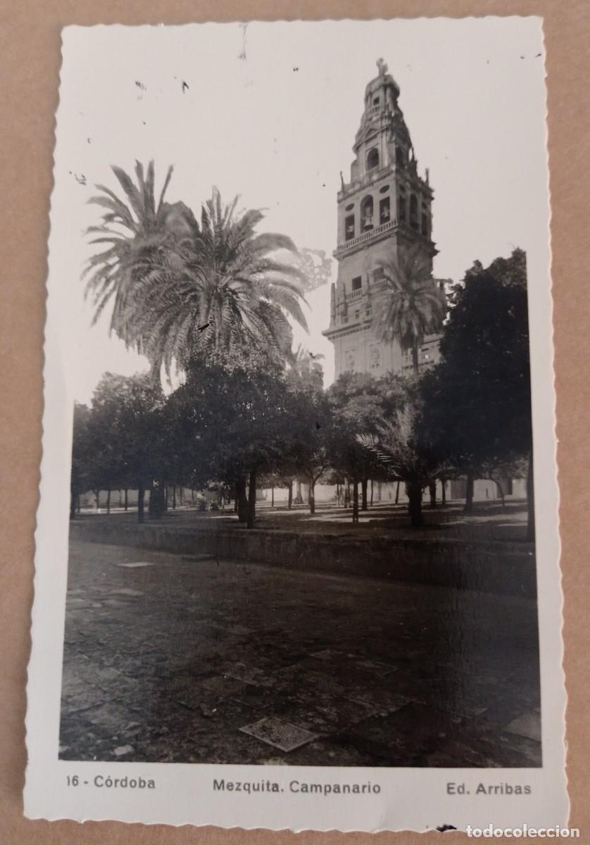Fotograf&iacute;a antigua: PATIO DE LOS NARANJOS - TORRE CAMPANARIO MEZQUITA - CATEDRAL C&Oacute;RDOVA - EDICIONES ARRIBAS