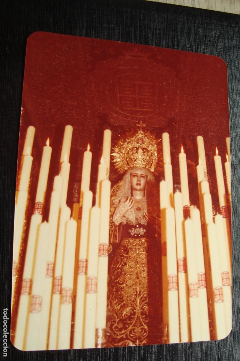 Fotograf&iacute;a antigua: ANTIGUA FOTOGRAFIA A COLOR VIRGEN DE LA CONCEPCION SEVILLA.