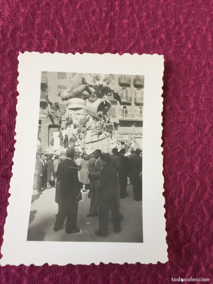 Fotograf&iacute;a antigua: FOTO FOTOGRAFIA DE LA FALLA DE LOS TAXISTAS -SAN VICENTE - CAUDILLO - 1946 - FALLAS DE VALENCIA