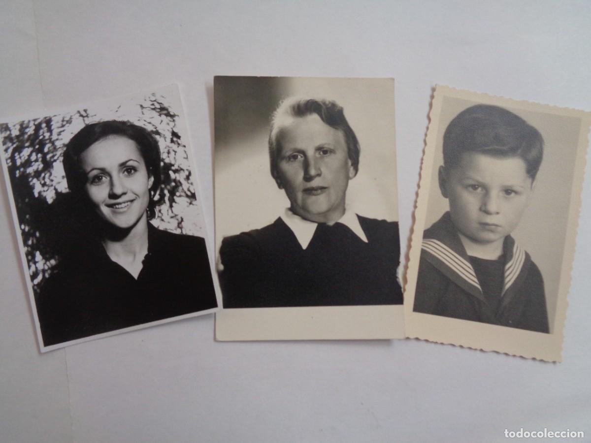 Fotograf&iacute;a antigua: LOTE DE 3 FOTOS RETRATOS DE LA MISMA FAMILIA , ZAGREB ( YUGOSLAVIA )