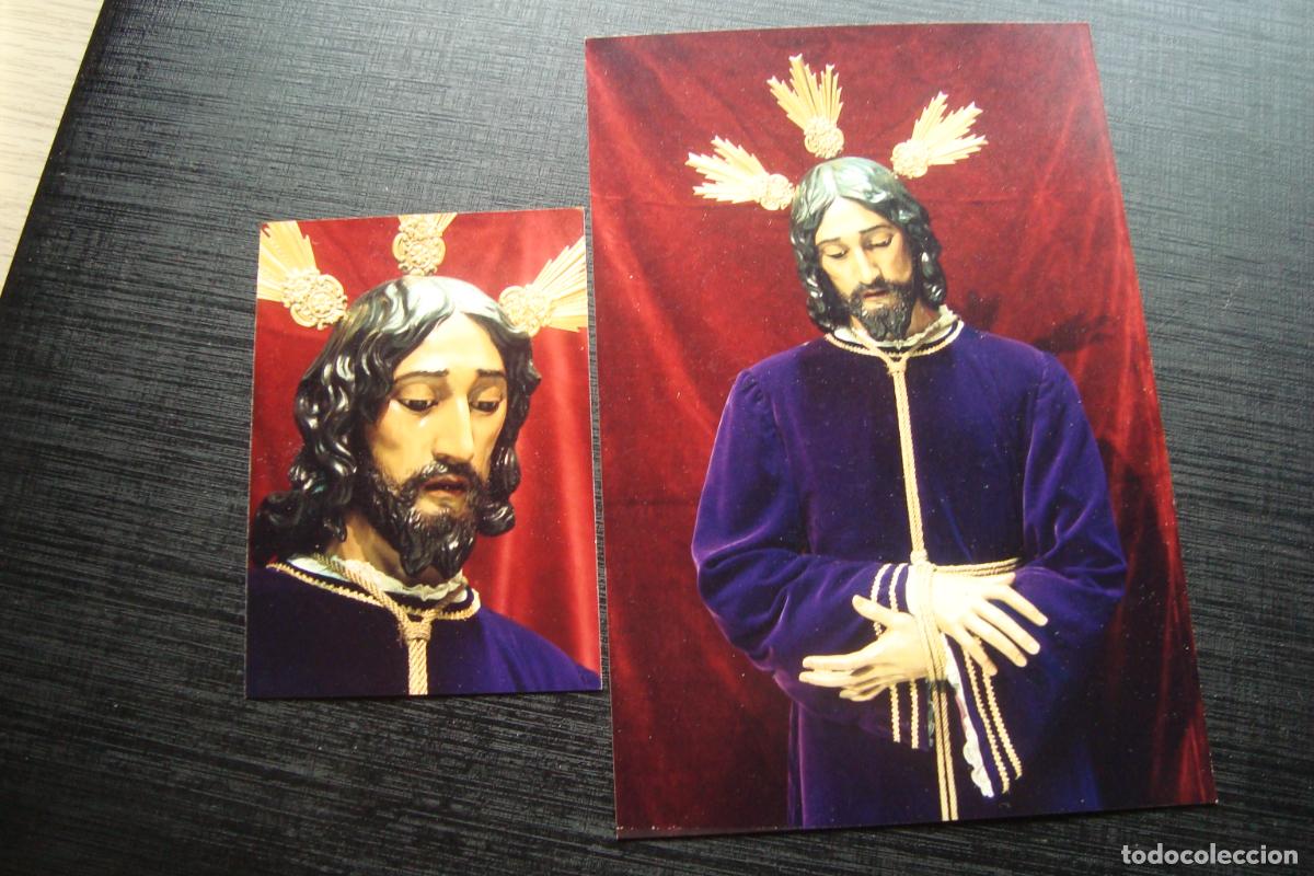 Fotograf&iacute;a antigua: DOS FOTOGRAFIAS A COLOR. CRISTO JESUS CAUTIVO EN SU SOLEDAD. LA JUNCAL SEVILLA