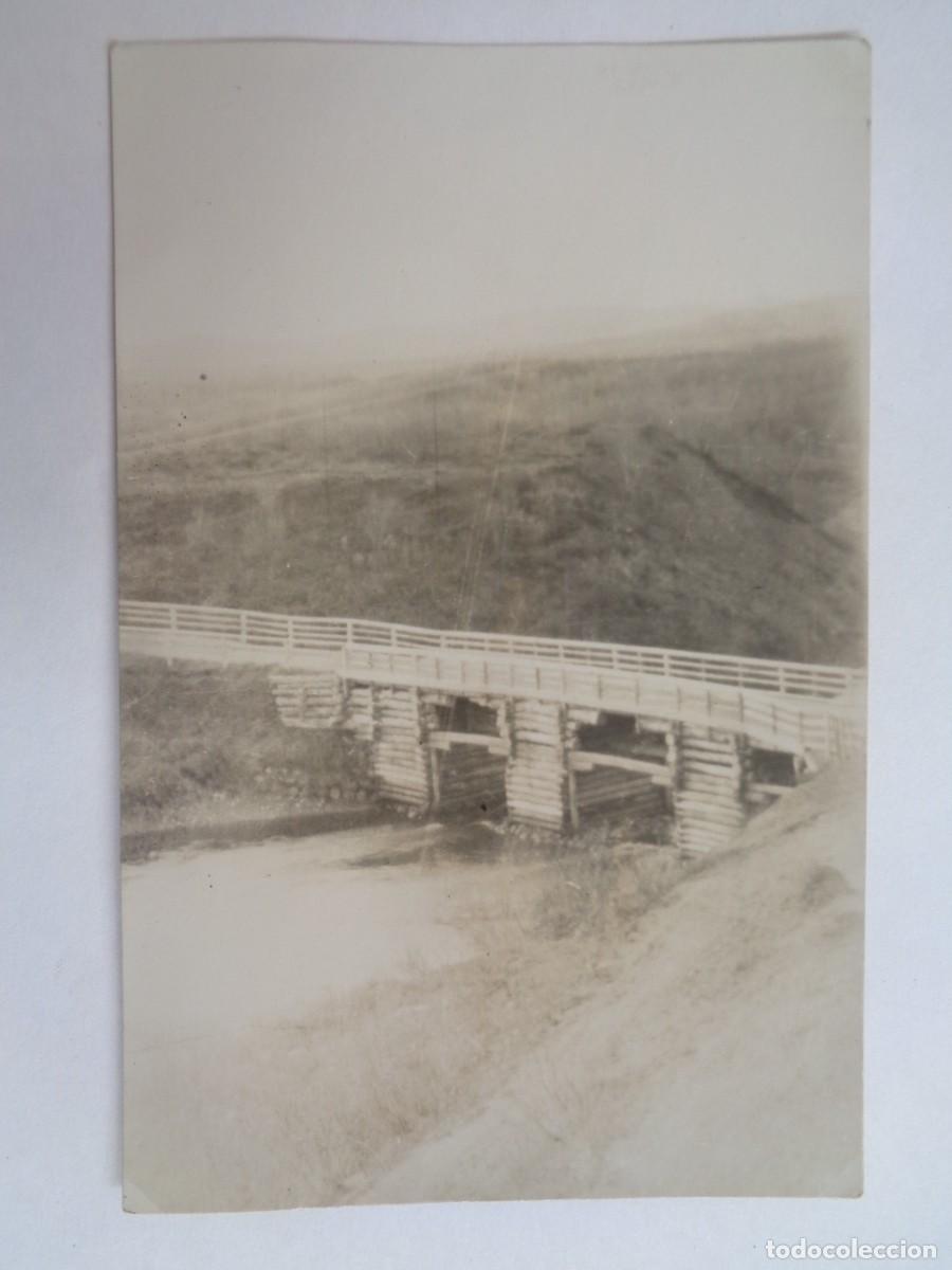 Fotograf&iacute;a antigua: FOTO DE PUENTE DE MADERA EN PETSAMO . FINLANDIA PRINCIPIOS DE SIGLO