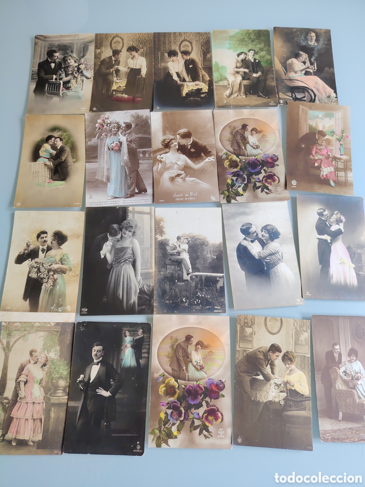 Alte Fotografie: Fotograf&iacute;as de estudio postal 1900