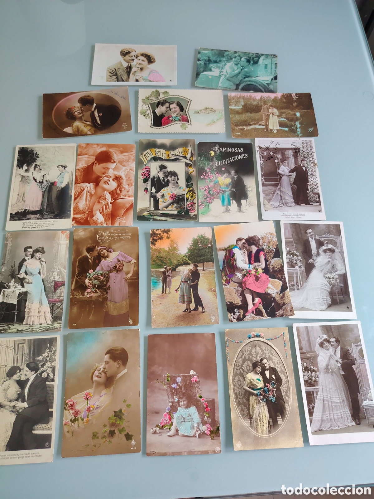 Alte Fotografie: Fotograf&iacute;as de estudio postal 1900
