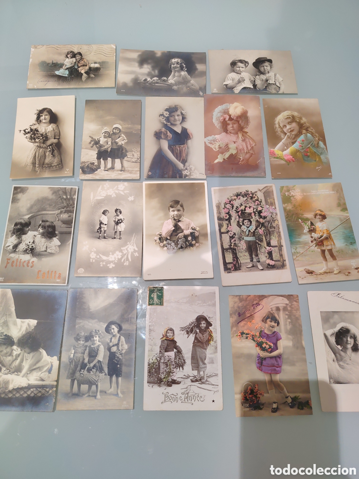 Alte Fotografie: Fotos estudio postal 1900