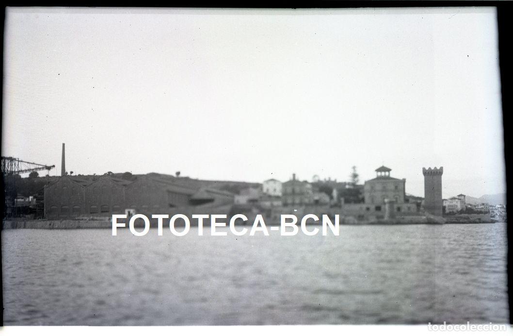 Fotografia antiga: NEGATIVO DE ACETATO PALMA TORRE DE PARAIRES EDIFICIOS DESAPARECIDOS MALLORCA A&Ntilde;OS 40/50