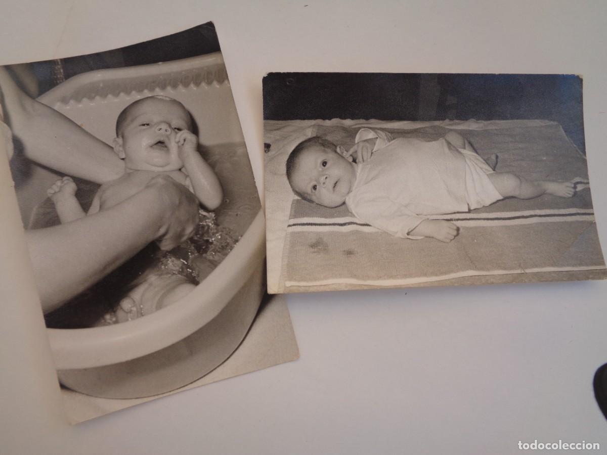 Fotograf&iacute;a antigua: LOTE DE 2 FOTOS DE BEBE . DE FOTO NATALIO