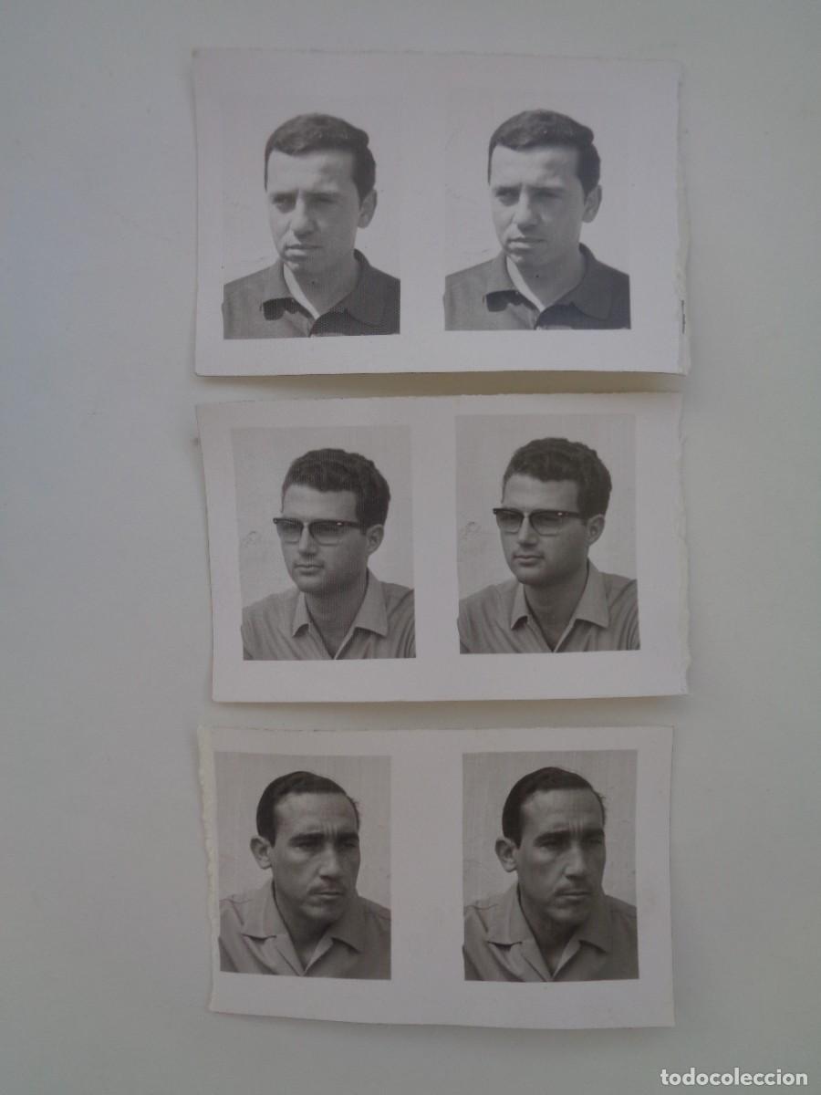 Fotograf&iacute;a antigua: LOTE DE 6 RETRATOS DE FOTOMATON DE HOMBRES , EN TIRAS