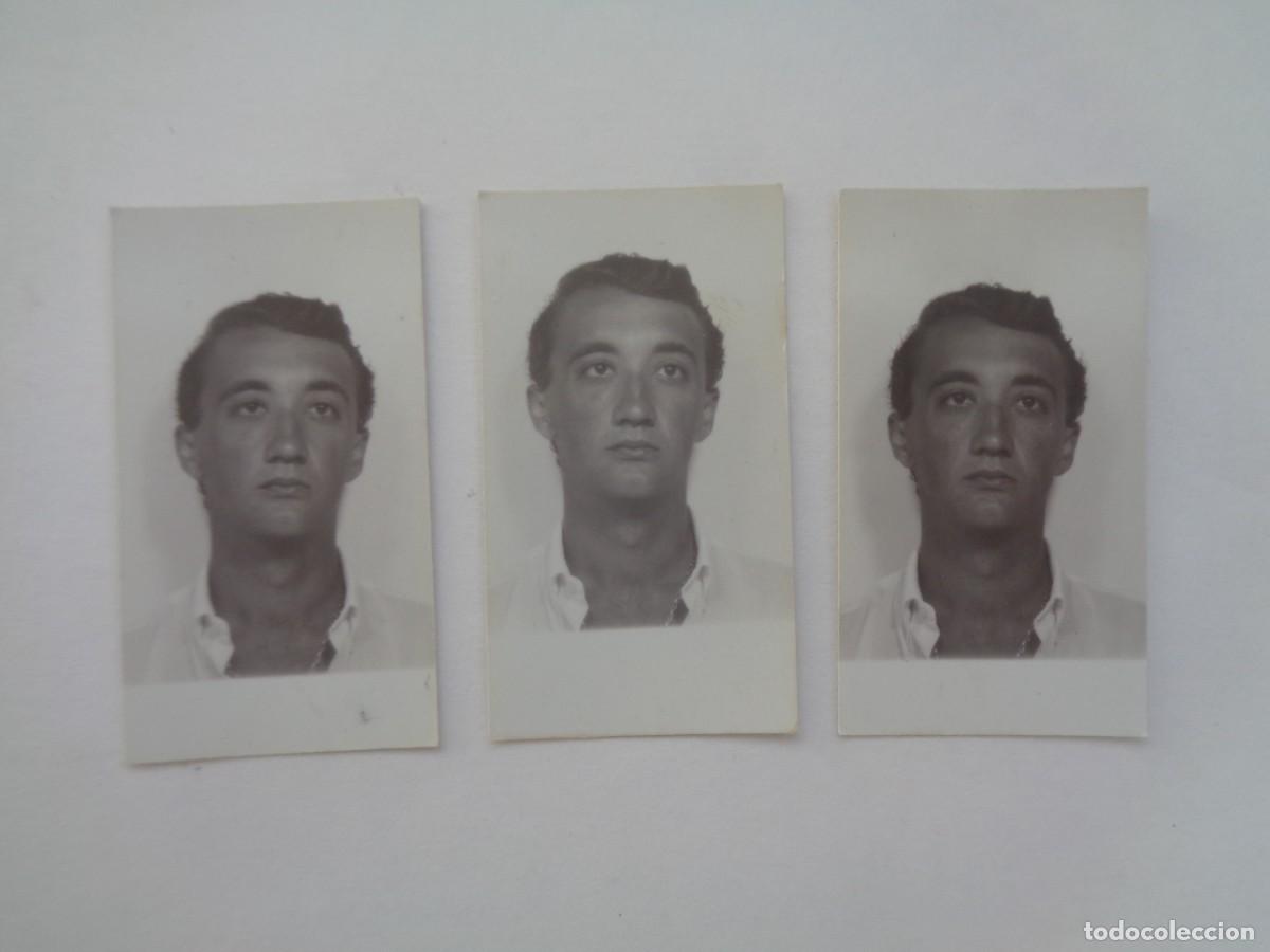 Fotografia antica: LOTE DE 3 RETRATOS DE FOTOMATON DE UN JOVEN
