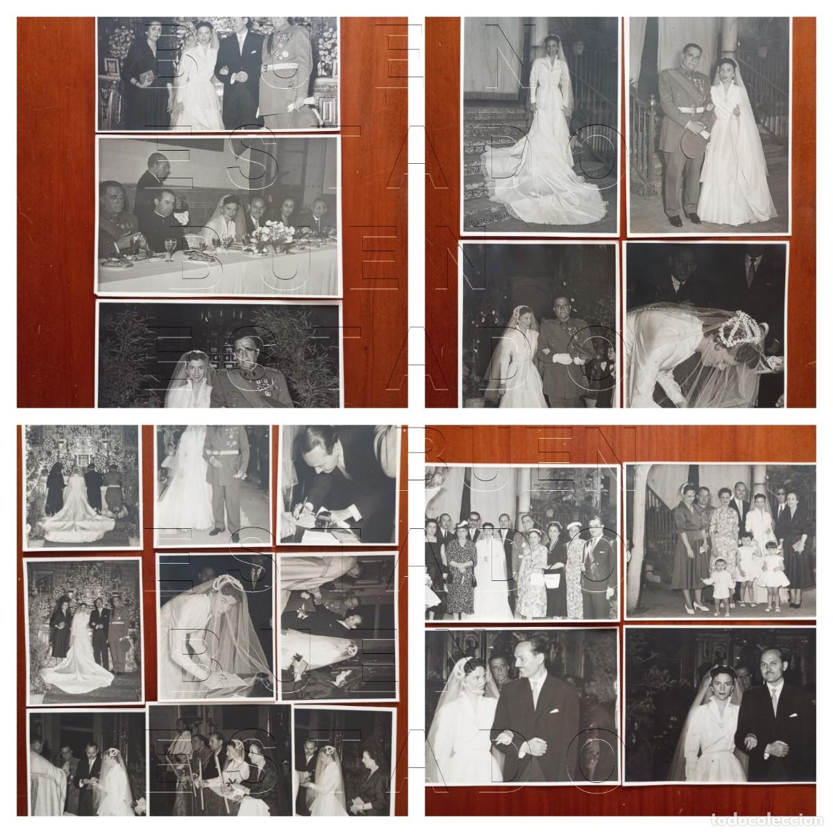 Fotografia antica: SEVILLA ALTA SOCIEDAD BODA HIJA CAPITAN DEL EJERCITO JUNIO 1954 LOTE 20 FOTOGRAFIAS UNICAS U87