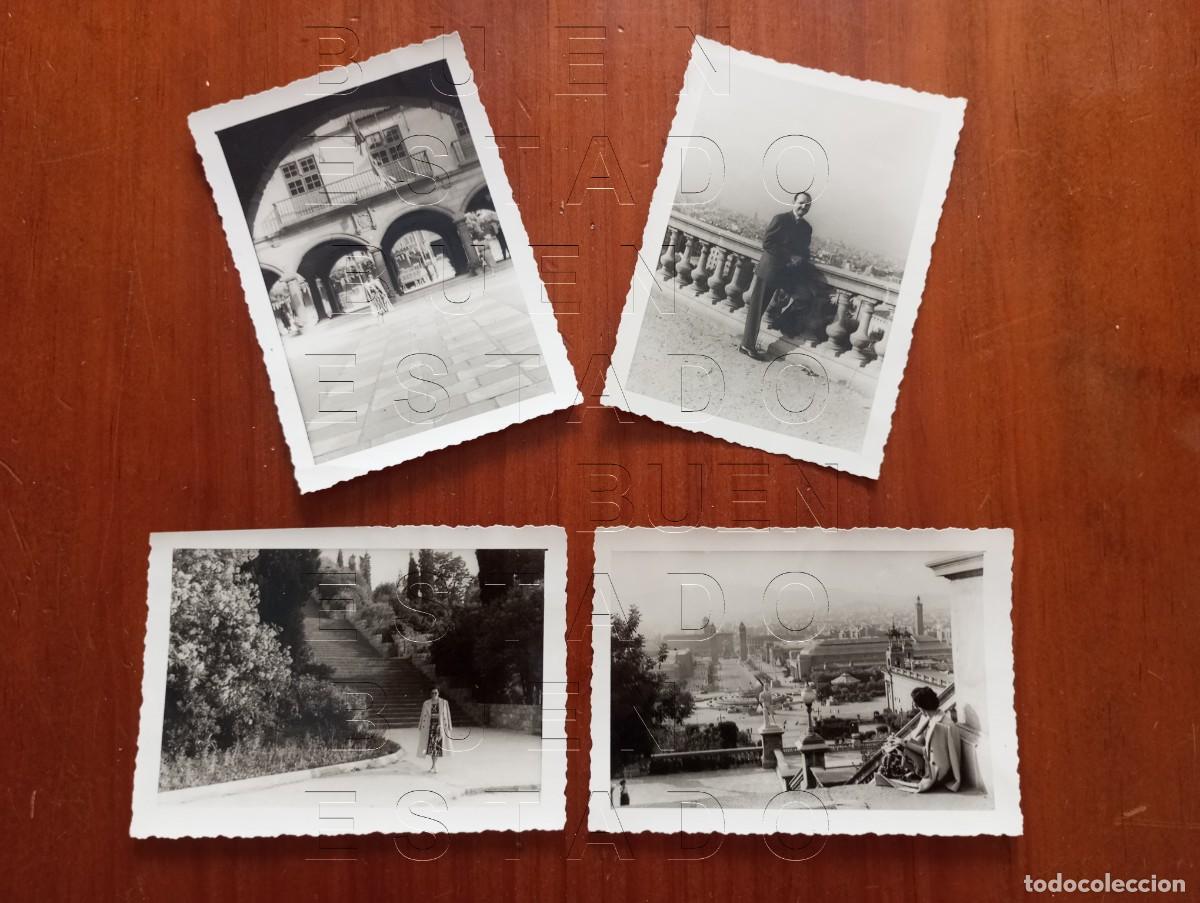 Fotografia antiga: BARCELONA SEVILLA ALTA SOCIEDAD VIAJE BODA DE MIEL LOTE 4 FOTOGRAFIAS UNICAS M52