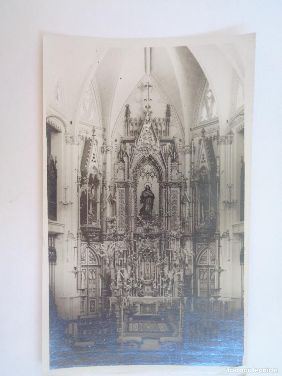 Fotograf&iacute;a antigua: FOTO ANTIGUA DE UN ALTAR CON IMAGEN DE LA VIRGEN INMACULADA