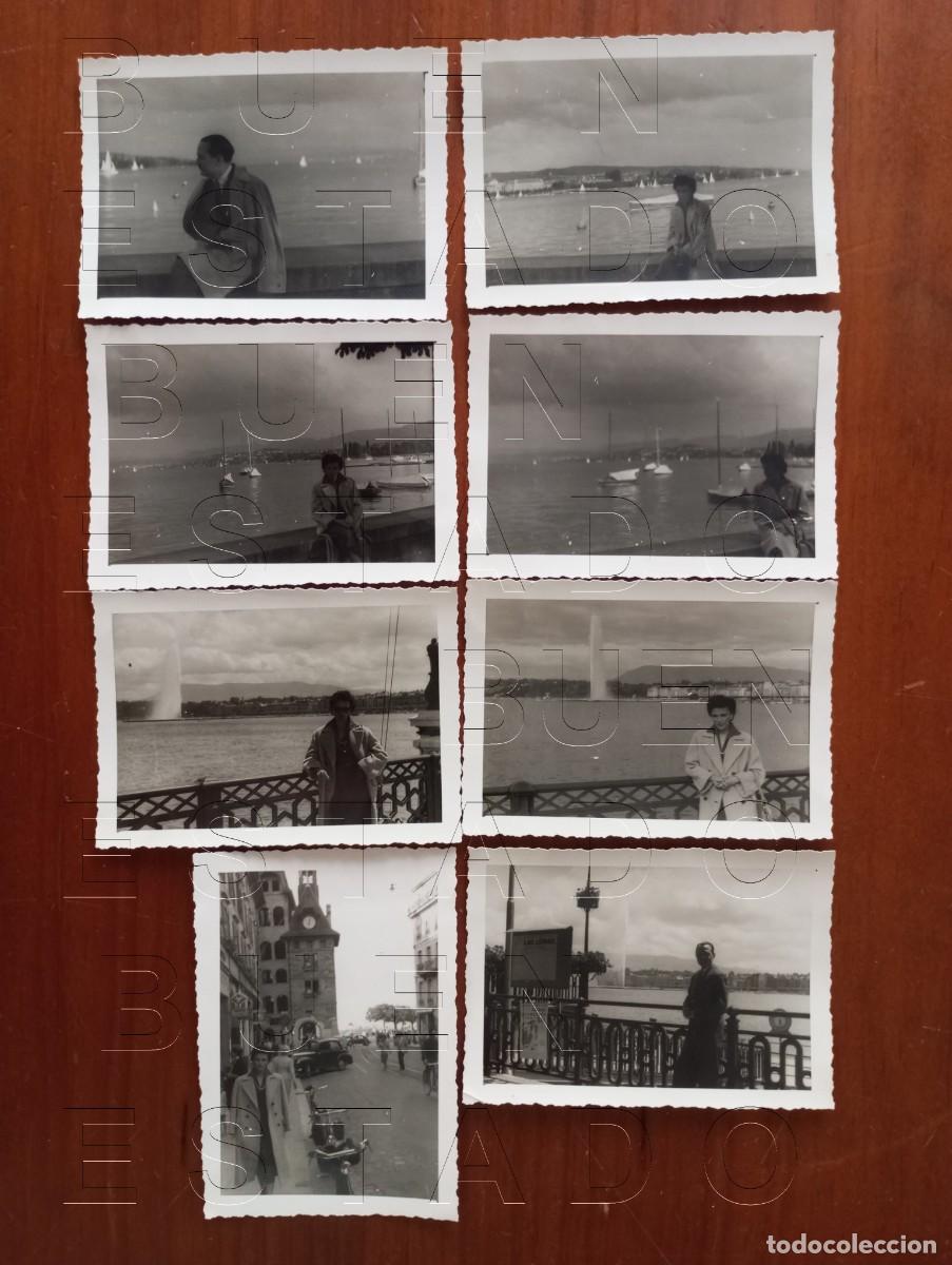 Fotograf&iacute;a antigua: GINEBRA ZURICH 8 FOTOGRAFIAS UNICAS 1954 FAMILIA ALTA SOCIEDAD DE SEVILLA U87