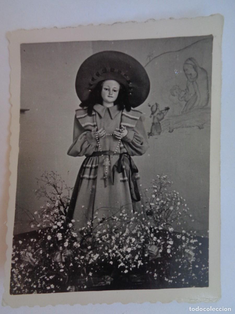 Fotograf&iacute;a antigua: FOTO DE VIRGEN VESTIDA DE PASTORA , 1949 . DE FLORE , JAEN