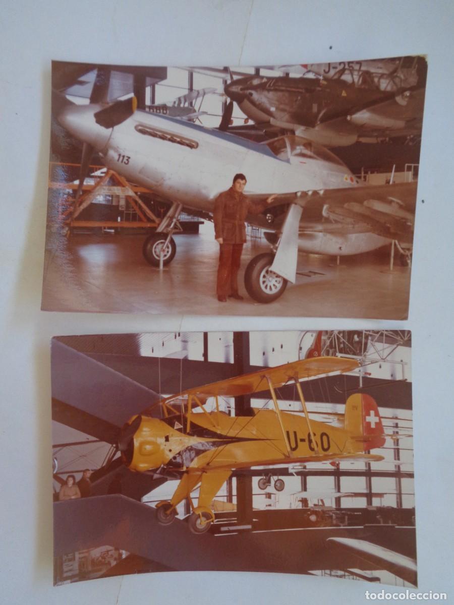 Fotograf&iacute;a antigua: LOTE DE 2 FOTOS DE AVIONES, ALGUN MUSEO DEL AIRES