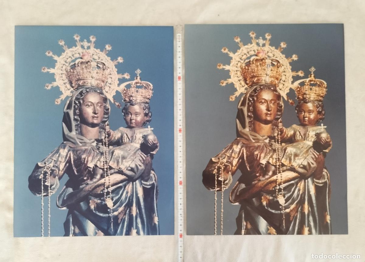 Fotograf&iacute;a antigua: PAREJA DE PRUEBAS DE FOTOMECANICA ORIGINALES - VIRGEN DEL ROSARIO (LA CORU&Ntilde;A) - FOTO BLANCO 1981.