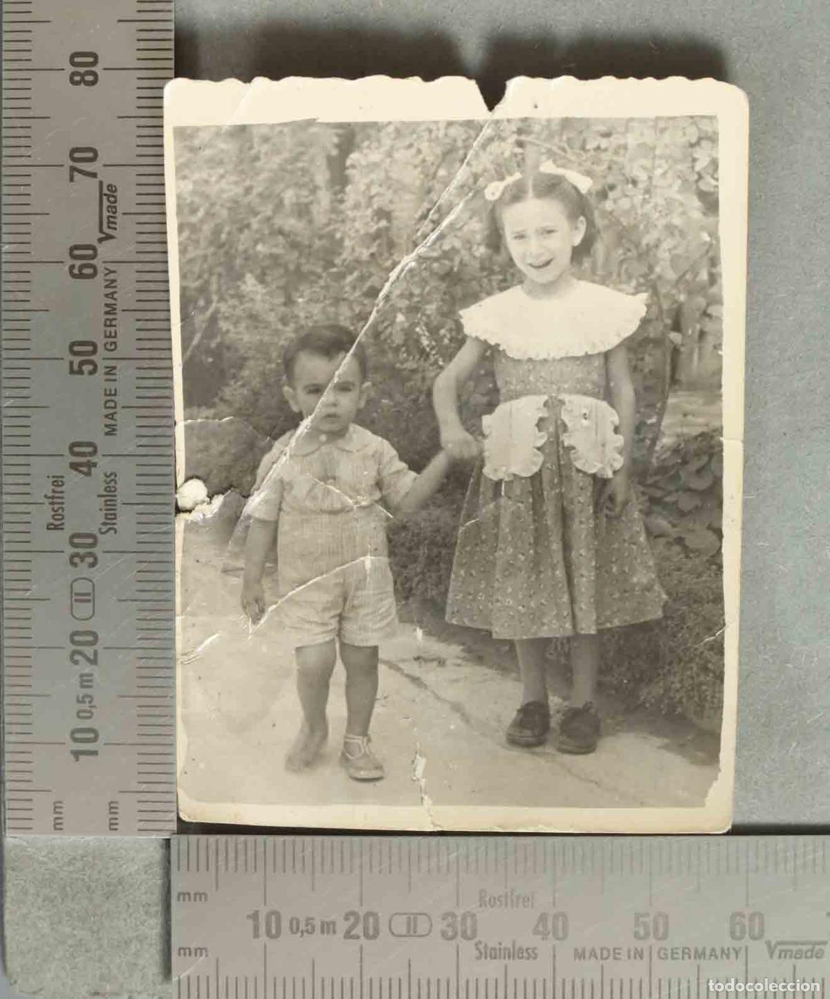 Fotograf&iacute;a antigua: FOTOGRAFIA. PAREJA DE NI&Ntilde;OS hacia 1940