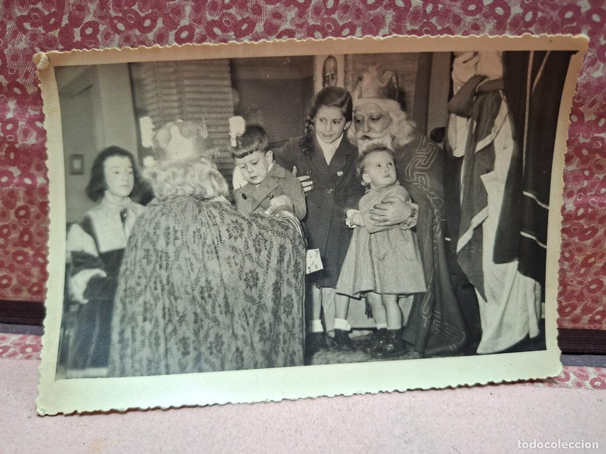 Fotograf&iacute;a antigua: ANTIGUA FOTOGRAFIA NI&Ntilde;OS REYES MAGOS JUGUETES TERUEL