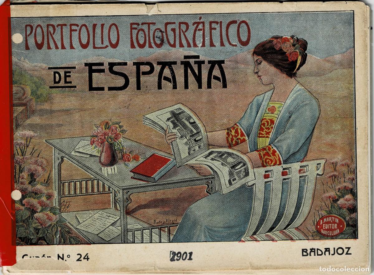 Fotograf&iacute;a antigua: PORTAFOLIO FOTOGRAFICO DE ESPA&Ntilde;A CUADERNO N&ordm; 24 BADAJOZ. P-PORTF-309