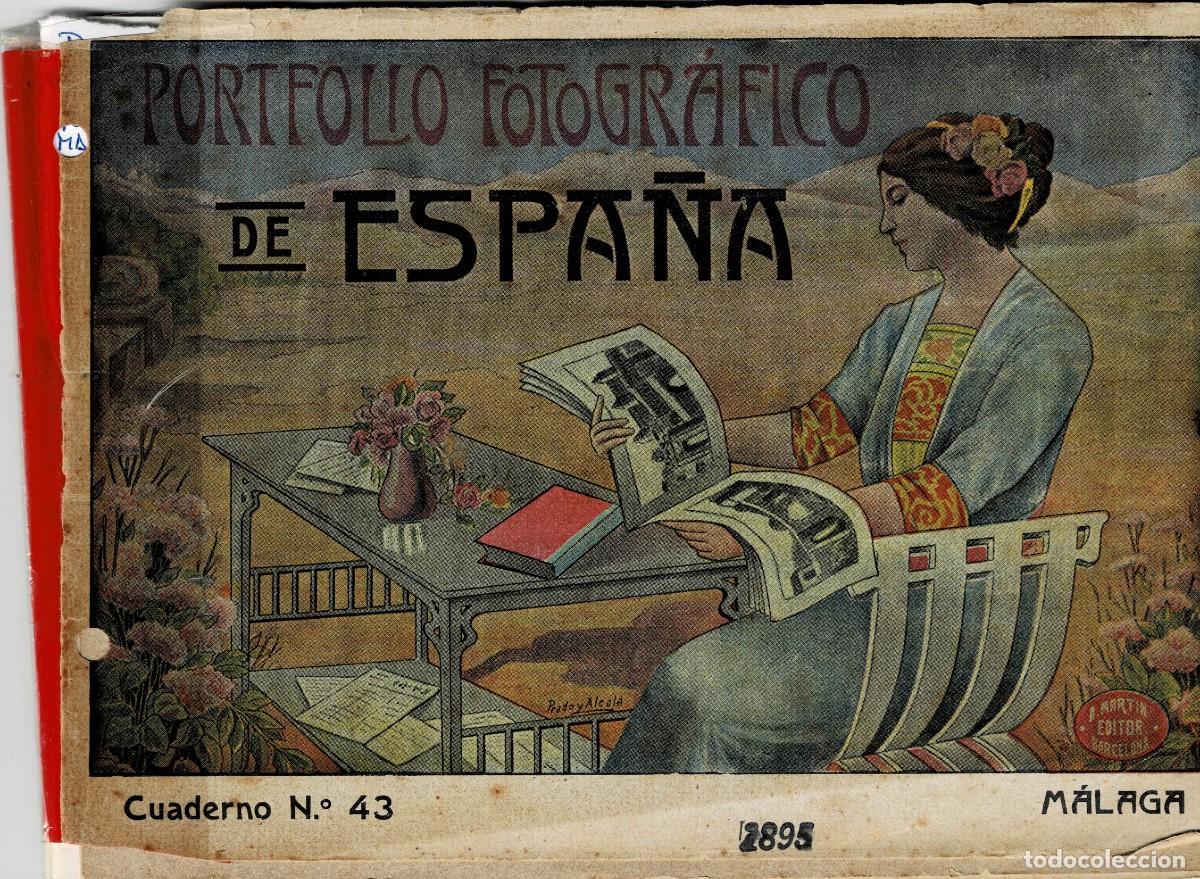 Fotograf&iacute;a antigua: PORTAFOLIO FOTOGRAFICO DE ESPA&Ntilde;A CUADERNO N&ordm; 43 MALAGA. P-PORTF-310
